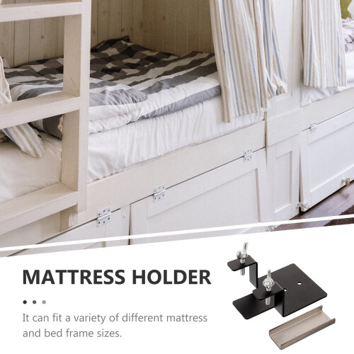 Bed Frame Mattress Retainer Gripper Black 1 Set 1