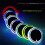 Car LED Cup Holder Lights 7-Color USB Rechargeable 2