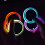 Car LED Cup Holder Lights 7-Color USB Rechargeable 3