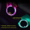 Car LED Cup Holder Lights 7-Color USB Rechargeable 4