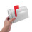 Mini White Iron Mailbox Weatherproof Durable Outdoor Mounted Box 4