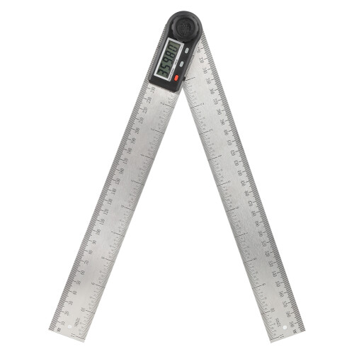Digital Angle Ruler With Locking Function High Accuracy LCD Display Stainless Steel Digital Angle Finder2In1Electronic Measuring Tool For Inner 2
