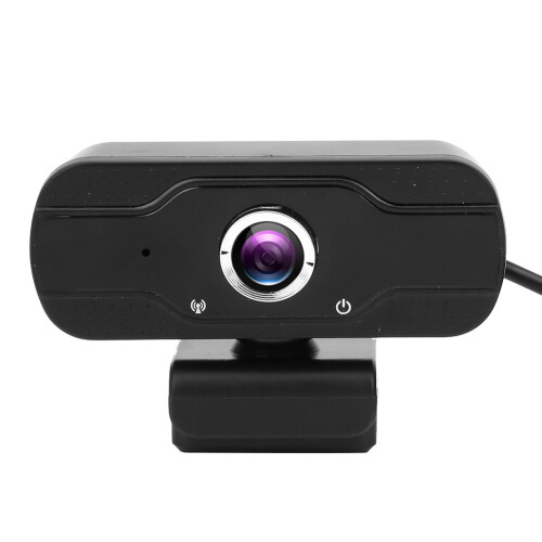 Webcam USB para PC com microfone, câmera HD 1080P com exposição automática, plug and play, compatível com videoconferências, aulas e provas. 1