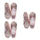 3Pièces Chaussures Danse PU Rose Chic Usage 3