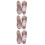 3Pièces Chaussures Danse PU Rose Chic Usage 4