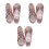 3Pièces Chaussures Danse PU Rose Chic Usage 5