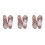 3Pièces Chaussures Danse PU Rose Chic Usage 8