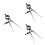 3Pièces Jauges Intérieures Inox Fin Multi Usage 6