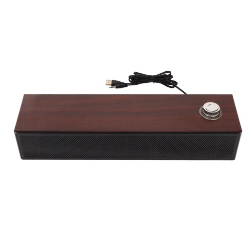 Brown USB HiFi Speaker BT5.0 37.1x8.9x7.6cm 2