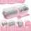Mini Loaf Pans with Lids and Spoons Pink 50 pcs 3