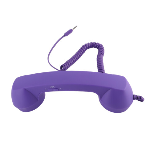 Vintage USB-C 3.5mm Phone Handset, ABS, Purple 1