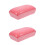 2Pièces Pain Rebondissant Rose PU Jouet Simulation Relaxation 6