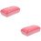 2Pièces Pain Rebondissant Rose PU Jouet Simulation Relaxation 7