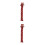 2Pièces Portable Rouge À Motif Floral Pour Percussion 4