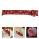 2Pièces Portable Rouge À Motif Floral Pour Percussion 9