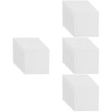 40Pcs Light Grey Canvas Boards for Painting Square Oil Painting Frames