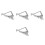4Pièces Outils Plumes Flèches Métal Réglables Argenté Usage 9