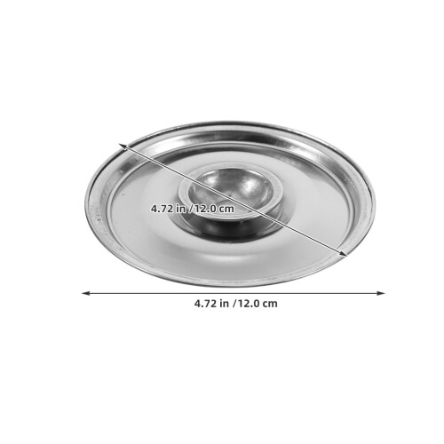 4Stk Kompakte Edelstahldeckel Für Gewürztöpfe Silber 1
