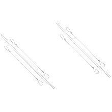 2Sets Praktisch Zilverkleurig Ophangsysteem Voor Bagage En Decor