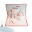 2Pcs Handwork 3D Christmas Cards Red Creative Anniversary Greetings 8