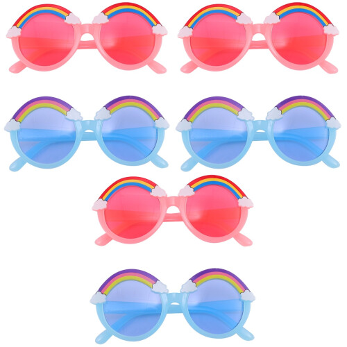 6Pcs Kids Sunglasses Assorted Colors Durable Summer Eyewear 2