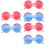 6Pcs Kids Sunglasses Assorted Colors Durable Summer Eyewear 6