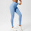 Γυναικείο παντελόνι γιόγκα με ψηλή μέση και ριμπ ύφανση, ανοιχτό μπλε, μέγεθος L 7