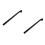 2Pièces Dropper Aluminium Alliage Noir 10