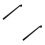 2Pièces Dropper Aluminium Alliage Noir 11