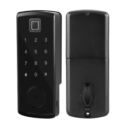 Keyless Entry Deadbolt Smart Door Lock With Fingerprint Recognition APP Control Auto Lock Bluetooth Connectivity Remote Access Multi Method Unlocking 1