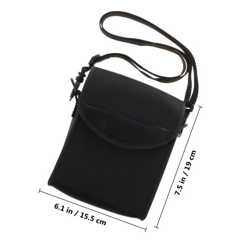 2Pcs Black Travel Binoculars Pouch Comfortable Durable Telescope Bag 1