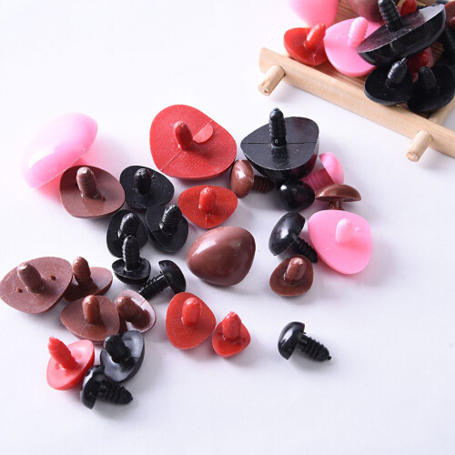 200Pcs Assorted Color Plastic Bear Toy Noses Safe Durable Decoration 2