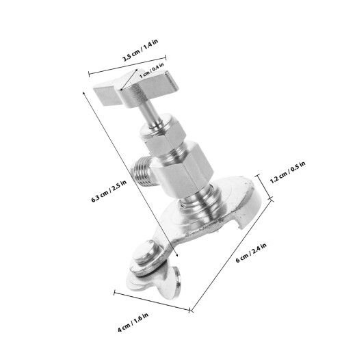 Ouvre-Bouteille Valve Métal Durable Argenté Usage Domestique 1