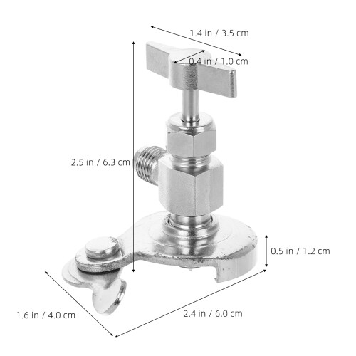 Ouvre-Bouteille Valve Métal Durable Argenté Usage Domestique 2
