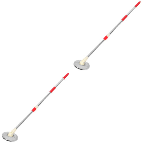 2Ensembles Accessoire Manche Balai Rotatif Bleu Compatible Sols