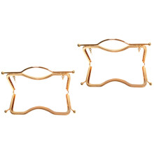 2St Gouden Clutch Frame 27Cm Met Handvat En Slot Voor Tassen