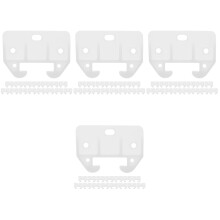64Pcs Durable Plastic Drawer Slides White Drawer Stoppers for Dressers