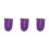 3Pièces Protection Plâtre Pied Violet Coton Ajustables 7