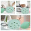 2Pcs Light Green Silicone Makeup Sponge Box Travel Puff Storage 4