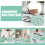 2Pcs Light Green Silicone Makeup Sponge Box Travel Puff Storage 5