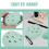 2Pcs Light Green Silicone Makeup Sponge Box Travel Puff Storage 6