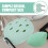 2Pcs Light Green Silicone Makeup Sponge Box Travel Puff Storage 7