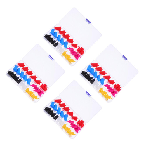 140Pièces Bouchons Silicone Taperés Résistants Chaleur Multi-Couleurs