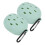 2Pcs Light Green Silicone Makeup Sponge Box Travel Puff Storage 9