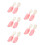 5Ensembles Ensemble Fourchette Bébé Silicone Rose Durable 1