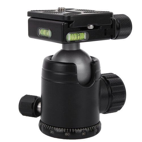 Arca Swiss Quick Release Plate Three Locking Knobs Tripod Ball Head Panoramic Rotation Damping Control Non Slip Rubber Mat CNC For DSLR Camera 1