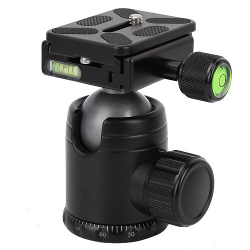 Arca Swiss Quick Release Plate Three Locking Knobs Tripod Ball Head Panoramic Rotation Damping Control Non Slip Rubber Mat CNC For DSLR Camera 2