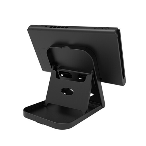 Travel Friendly Playstand For Nintendo Switch Compact Foldable Multi Angle Display Charging Support Anti Skid Universal Compatibility Adjustable ABS 2