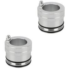 2Pièces Accessoire Graisseur De Roulement Pour Roue En Métal Argenté