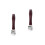 2Pcs Handheld Seam Roller Tool Coffee Wood Handle for Crafting 1